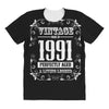 vintage made in 1991 perfectly aged a living legend All Over Women's T-shirt