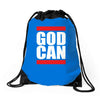 god can Drawstring Bags