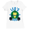 leo's gym Ladies Fitted T-Shirt