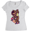 nick automatic Women's Triblend Scoop T-shirt