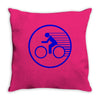 fast speed bicycle bike biking sport athlete geek gift idea tee shirt Throw Pillow