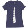 piano tie Ladies Fitted T-Shirt
