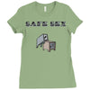 safe sex Ladies Fitted T-Shirt