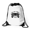 five more minutes Drawstring Bags