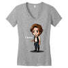 i know Women's V-Neck T-Shirt