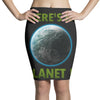 there is no planet  b earth day Pencil Skirts