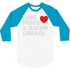 love peace and bacon grease 3/4 Sleeve Shirt