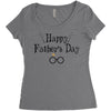Happy Father's Day Women's Triblend Scoop T-shirt