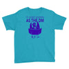 it goes down as the dm Youth Tee