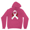 lung cancer white ribbon Unisex Hoodie
