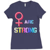 Women's March We are Strong Ladies Fitted T-Shirt