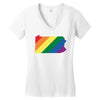 Pennsylvania LGBT Rights Women's V-Neck T-Shirt