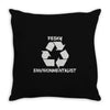 pesky environmentalist Throw Pillow