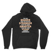 Braver Stronger Smarter Uterine Cancer Awareness Unisex Hoodie