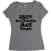 drink triple Women's Triblend Scoop T-shirt