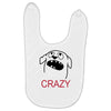 crazy (2) Baby Bibs