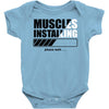 muscles installing Baby Onesie