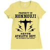 Property Of Honnouji Athletics Dept. Ladies Fitted T-Shirt