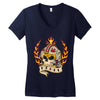 rebel for life Women's V-Neck T-Shirt