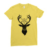Deer With Diamond Ladies Fitted T-Shirt