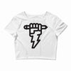pencil lightning Crop Top