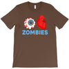 i heart zombies scary eye bloody heart halloween T-Shirt