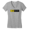 nikon camera i am nikon Women's V-Neck T-Shirt