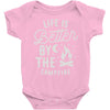 life is better by the camp fire Baby Onesie