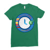 clock Ladies Fitted T-Shirt