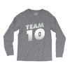 team 10 silver Long Sleeve Shirts