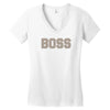 boss funny Women's V-Neck T-Shirt