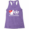 my cat is my valentine (2) Racerback Tank