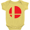 smash bros tribute unisex vinyl Baby Onesie
