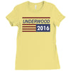 underwood 2016 flag house of cards Ladies Fitted T-Shirt