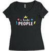 I Hate People Women's Triblend Scoop T-shirt