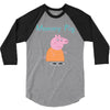 peppa pig mommy pig 3/4 Sleeve Shirt