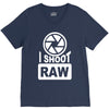 i shoot raw photography camera photograph V-Neck Tee