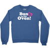 Bun in the Oven with Heart Baby Girl Crewneck Sweatshirt