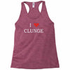 clunge funny Racerback Tank