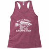 all i caught was this crappie fish Racerback Tank