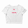 i am a teacher Crop Top