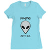humans aren't real Ladies Fitted T-Shirt