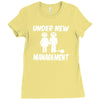 under new management stag night wedding mens Ladies Fitted T-Shirt