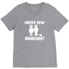 under new management stag night wedding mens V-Neck Tee