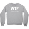 where's the food Crewneck Sweatshirt