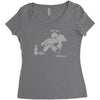 banksy fallen angel Women's Triblend Scoop T-shirt