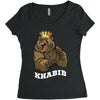 bear khabib Women's Triblend Scoop T-shirt