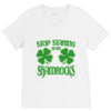 stop starting at my shamrocks V-Neck Tee