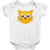 cat yellow Baby Bodysuit