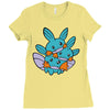 more mudkip Ladies Fitted T-Shirt